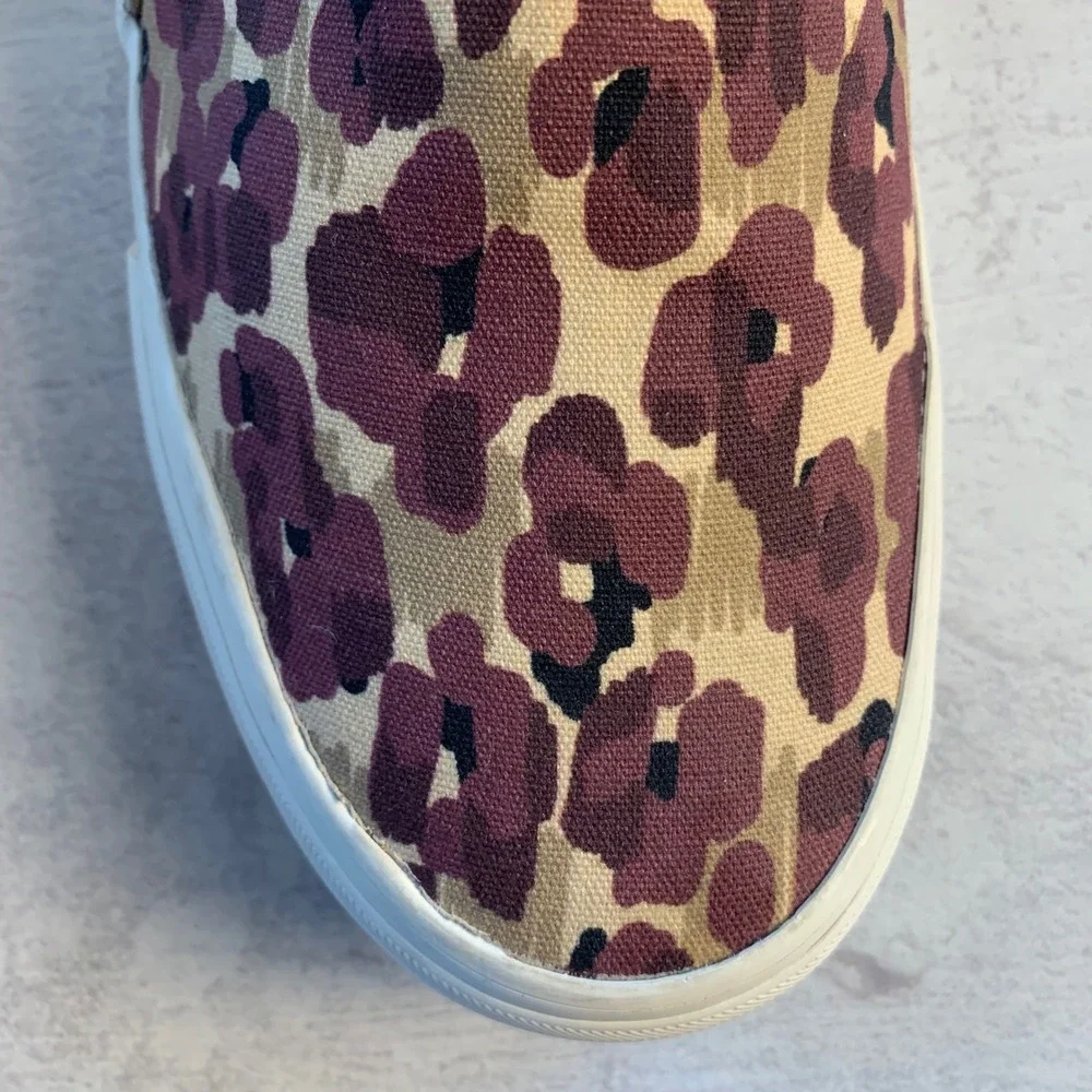 Keds x‎ Elizabeth and James Purple Floral Print Slip On Sneakers Shoes